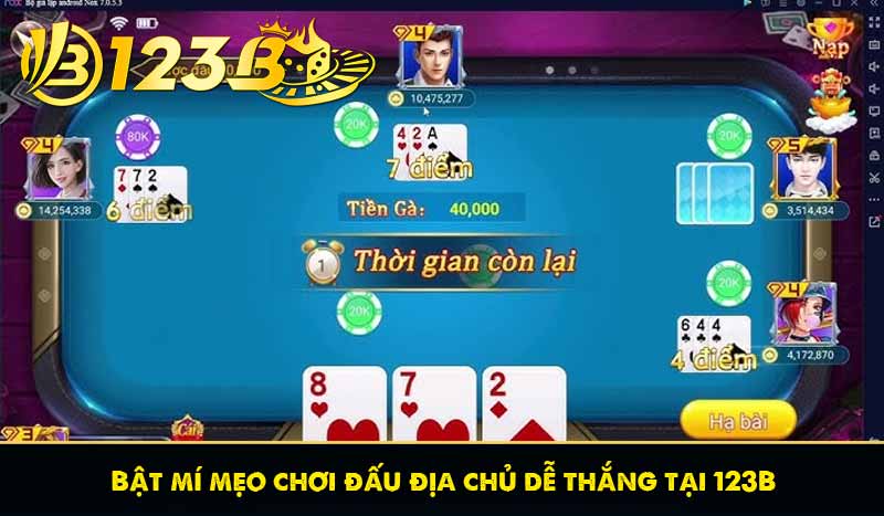 Bật mí mẹo chơi bài đấu địa chủ dễ thắng